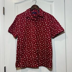Red Star Pattern Women’s Shirt